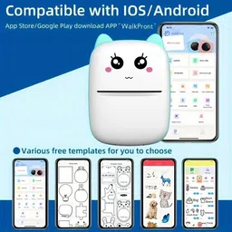 Namoswa GA-E200 Mini Portable Bluetooth Thermal Printer image 4