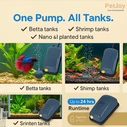 petjoy SOBO SB-108 AIR Pump Oxygen pump for Fishes with AIR Stone & AIR Pipe (3 MTRS.) Air Aquarium Pump image 4