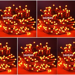 sauran 37 LEDs 12 m Red Steady String Rice Lights image 2