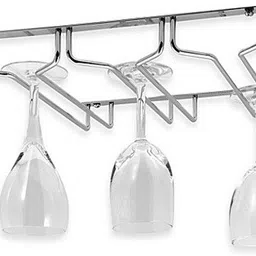 Three Line 20.5" Long Stainless Steel Wine Rack-image-27