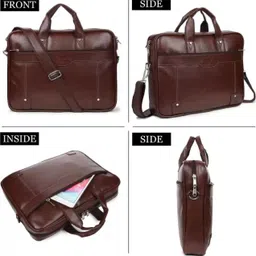 house of common Men & Women Brown Messenger Bag image 2