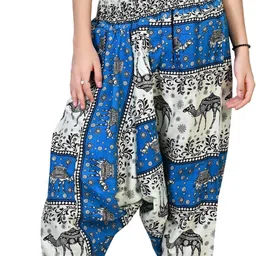 fusfus Printed Rayon, Cotton Women Harem Pants-picture-10
