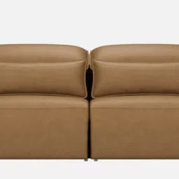 durian Serena Leatherette 3 Seater Sofa In Brown Colour With Remote Control Function image 3