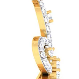 avsar AVP829YB 14kt Cubic Zirconia Yellow Gold Pendant image 4