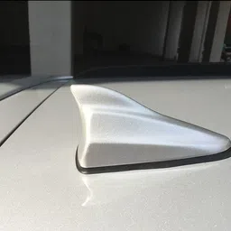 auto kite Silver Shark Fin Replacement Signal (AM/FM)Receiver Antenna For I10 Grand 2017 Hidden Vehicle Antenna image 2