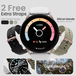 Boult Rover Pro 1.43" AMOLED, BT Calling, 1000Nits Brightness, Free Straps, , Smartwatch image 3