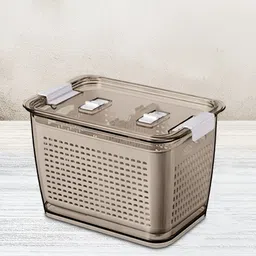 Kuber Industries Brown & White Water Resistant Refrigerator Storage image 3