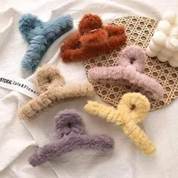 DN Creation Assorted Set of 6 Fur Claw Clip-image-8