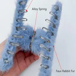 DN Creation Assorted Set of 2 Fur Claw Clip image 5