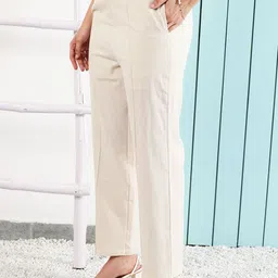 Athena Immutable Mandarin Collar Pure Cotton Top With Trousers High Low Co-Ords image 3