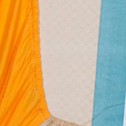 Innovative Edge Yellow 160 TC Single Bedsheet with 1 Pillow Covers image 3