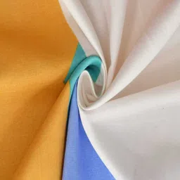 BELVOSTUM Blue & White Abstract 200 TC Fitted Cotton King Bedsheet with 2 Pillow Covers image 3