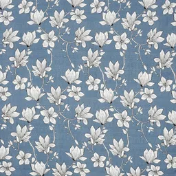 Florida Orange & Blue Floral Cotton 144 TC King Bedsheet With 2 Pillow Covers image 4