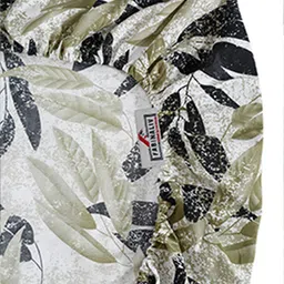 FABINALIV White & Green Floral 300 TC Fitted King Bedsheet With 2 Pillow Covers image 3