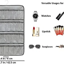 generic ANY TIME Over The Door Watch Organizer (Grey) image 3