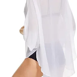 sun-rose fashions Swim Cover up Sheer Kimono Cardigans Bathing Suit Summer Cover Ups | Beach Wear | Free size image 3