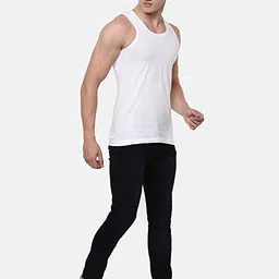 ramraj cotton solid vest for men sleeveless pack of 5 image 5