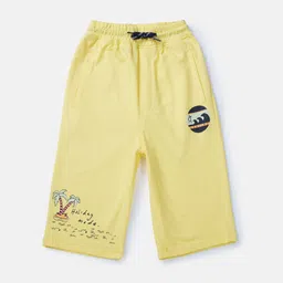 Gini and Jony Infants Boys Typography Printed Cotton Shorts-picture-34