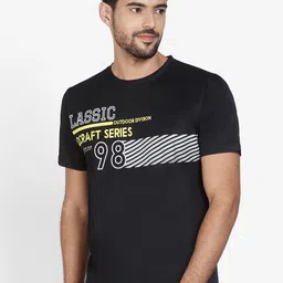 Wildcraft Men Black Printed T-shirt image 1