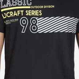 Wildcraft Men Black Printed T-shirt image 2