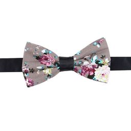 PELUCHE Men Brown & Pink Printed Bow Tie-picture-24