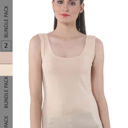 IndiWeaves Pack Of 2 Pure Cotton Tank Top-picture-16