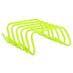 MRT Sports Speed Training and Practice Hurdle Track and Fields 6 inch for Unisex Adult Yellow Color Pack of (4 Pices) image 3