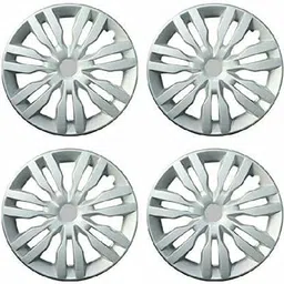 Cranzo Car Wheel Cap Silver Set of 4 Pieces For Maruti Suzuki Swift Dzire ZXI 14 inch image 2