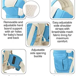 generic Baby Carrier with Strong Belt 4 in 1 Position Baby Carrier image 3