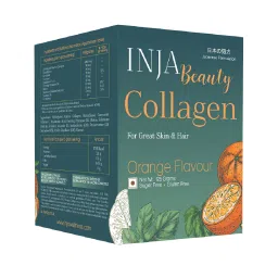 inja wellness INJA Beauty Collagen 125Grams | Orange Flavour | Sugar Free | Gluten Free | Skin | Hair-picture-26