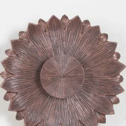 ujjala Floral Casted Metal Uplight Wall Sconce (Antique Copper) with Antique Copper Metal Shade image 5