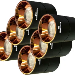 tb technobeam 12 Watt Warm white 3000K Surface Cylindrical Light Rose Reflector pack 6 Chandelier Ceiling Lamp-picture-39