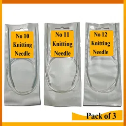 qroof Aluminum Circular Knitting Pins Needles No 10, 11,12-picture-12