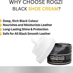 ROGZI Shoe Shine Brush With Black Shoe Polish Soft Bristle Brush Shoe Care Kit Shoe Care Kit image 2