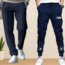 nb nicky boy Pack of 2 Men Printed Dark Blue, Dark Blue Track Pants-picture-33