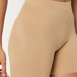 max Solid Women Beige Cycling Shorts image 4