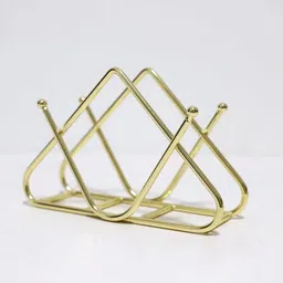 CentraLit Napkin Holder for Dining Table Stable Base - Tissue Paper Box for Kitchen, Table, Home Décor, Office, Restaurant, Tissue Dispenser Organizer for Dinner Tables, Kitchen (Gold) image 3