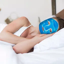 elecsera Face Cooling Gel Mask, Reusable Hot Cold Facial Ice Mask Face Gel image 3