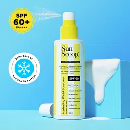 sunscoop Sunscreen - SPF 60 PA++++ Hydrating Fluid Sunscreen | UV Filter Zinc Oxide | No White Cast-picture-29