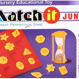 yuiop - Match It Junior Learning Game - Matching Shapes Against Sand Clock image 3