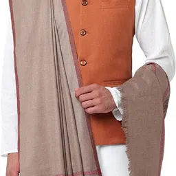 KASHMIRI TREND Polyester Wool Blend Printed Men Shawl-image-69
