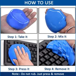 HOTKEI (200 gm)Multipurpose Laptop Pc Computer Keyboard Dust Cleaner Cleaning Slime Gel for Computers, Gaming, Laptops, Mobiles image 4
