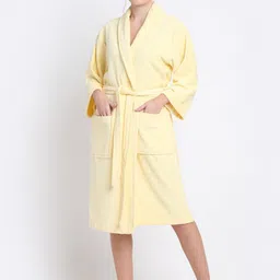 creeva Royal Yellow Large Bath Robe-picture-38