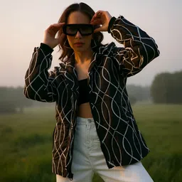 campus sutra Women Printed Casual Jacket-picture-27