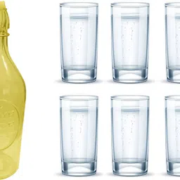 BOTTLE, 6GLASS NDR107 Jug Bottle Glass Set-image-33