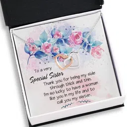 rakva Rhodium Cubic Zirconia Sterling Silver Pendant Set-picture-13