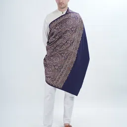 manra Wool Paisley Men Shawl-picture-40
