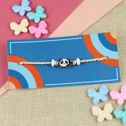 Asthetika Panda Bracelet Rakhi With Roli Chawal image 1