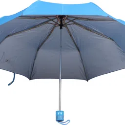 orange 3 FOLD MONO SILVER 21.5 INCH MANUAL OPENING UMBRELLA FOR MENS AND WOMENS Umbrella image 2