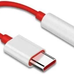 Jhs Red Type-C to 3.5mm JACK Audio Adapter for One-Pl-us Phone Converter image 1